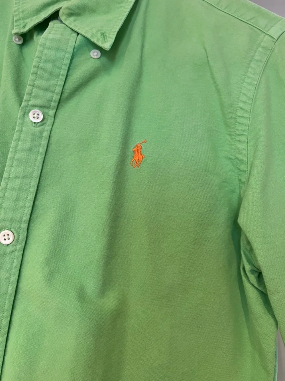 Ralph Lauren Green Oxford Button-Down Shirt - Picture 2 of 2